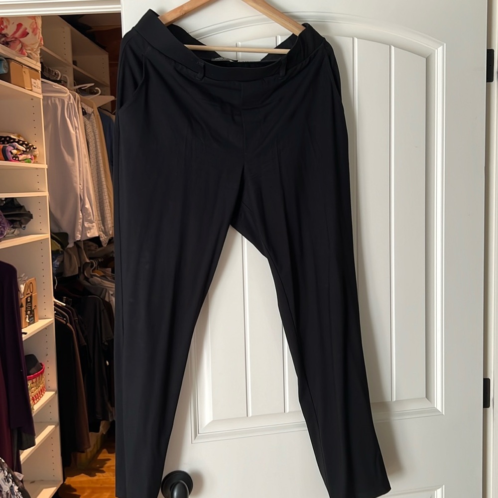 Miik Asia black regular in-seam pants.